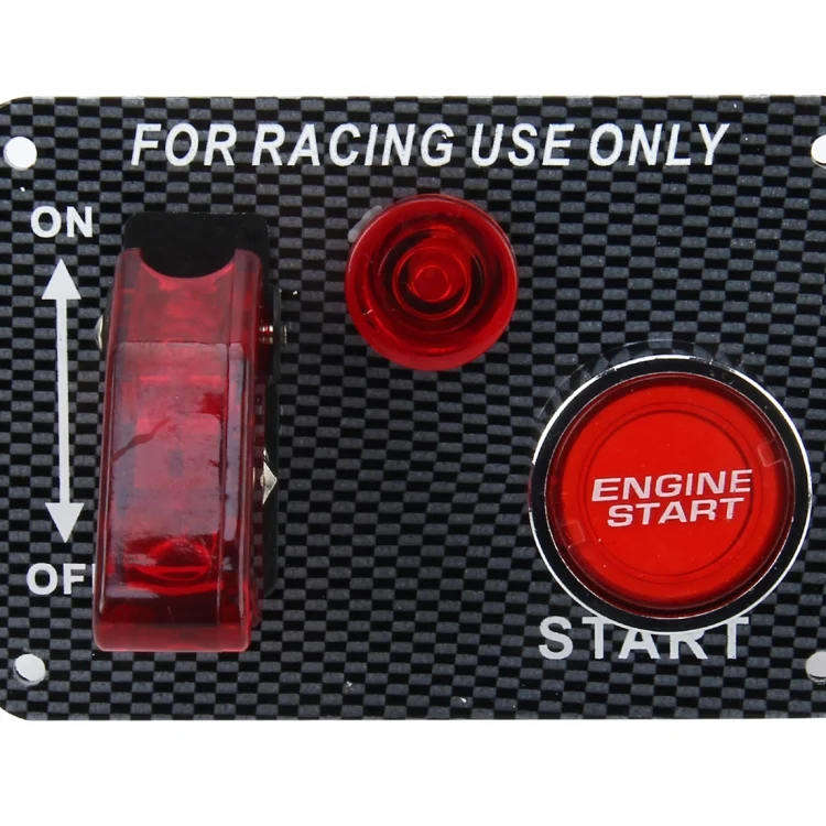 CMS6610_3.webp Auto Racing Switch Cover Toggle Switch 12V 20A Panels Red Racing Ignition Switch Panel Engine Start Multi-function Automatic Ignition Switch for Racing Cars - Image 4