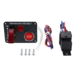 Auto Racing Switch Cover Toggle Switch 12V 20A Panels Red Racing Ignition Switch Panel Engine Start Multi-function Automatic Ignition Switch for Racing Cars - Image 5