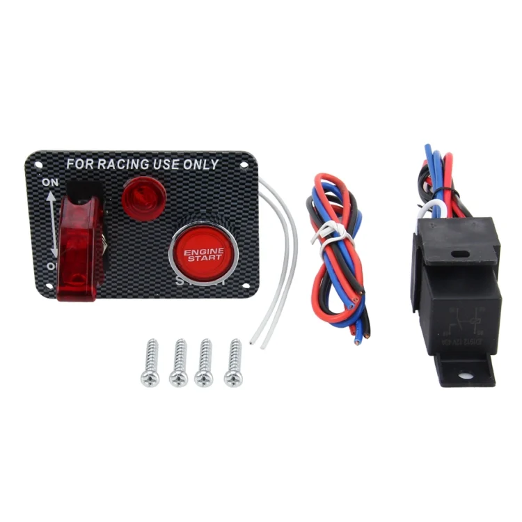CMS6610_4.webp Auto Racing Switch Cover Toggle Switch 12V 20A Panels Red Racing Ignition Switch Panel Engine Start Multi-function Automatic Ignition Switch for Racing Cars - Image 5