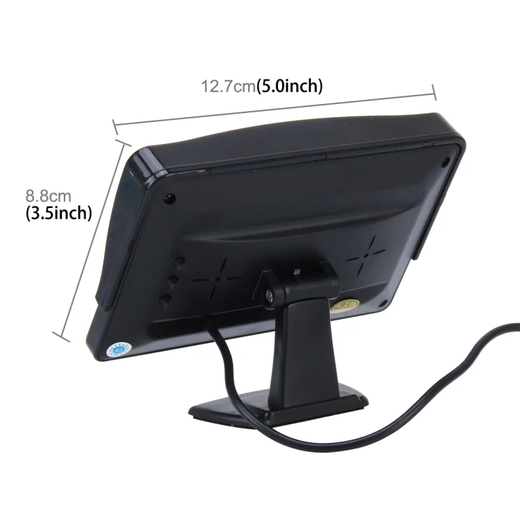 CMS6628_2.webp Universal 4.3 inch Car High Definition Monitor with Adjustable Angle Holder, Support Reverse Automatic Screen Function - Image 3