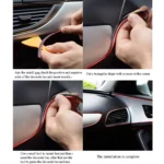 5m Flexible Trim For DIY Automobile Car Interior Moulding Trim Decorative Line Strip with Film Scraper - Image 7