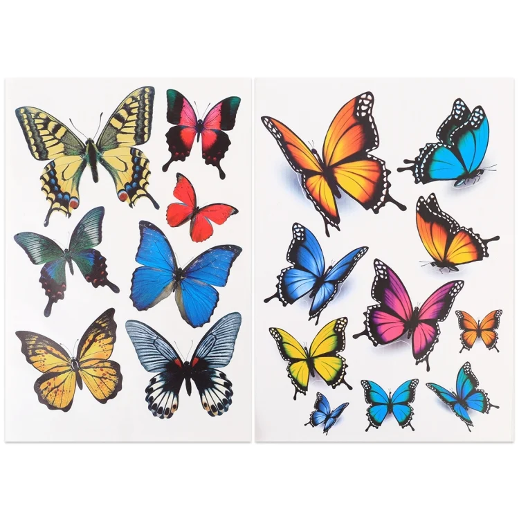 CMS6634B_1.webp 7 PCS Butterfly Shape Plastic Car Free Sticker - Image 2