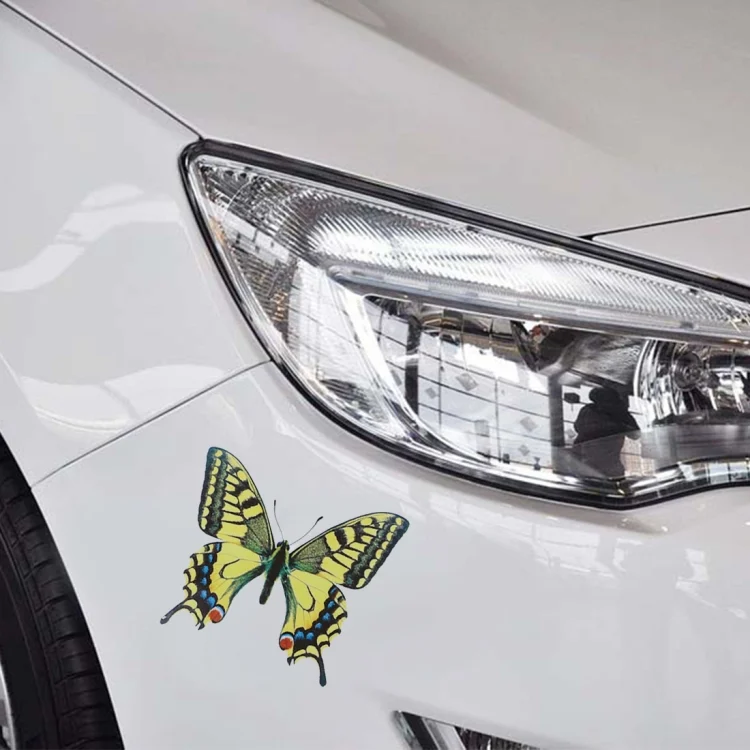 CMS6634B_4.webp 7 PCS Butterfly Shape Plastic Car Free Sticker - Image 5