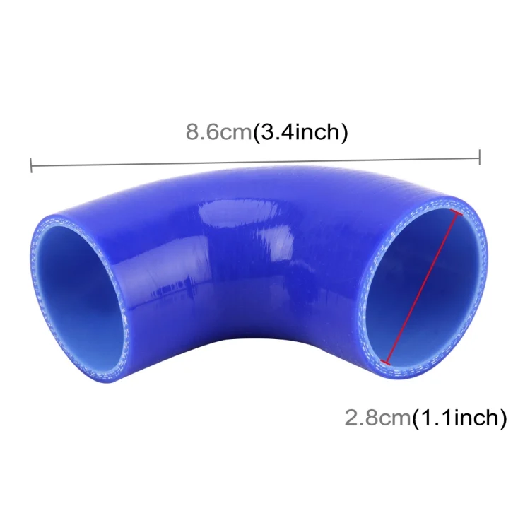CMS66505_5.webp Universal Car Steam Tube Silicone Pipe Elbow 90 Degrees Reducer Hose Silicone Intake Connection Tube Special Turbocharger Silicone Tube, Inner Diameter: 28mm - Image 6