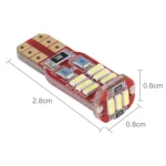 2PCS T10 2W 100LM 6000K 12 SMD-4014 LEDs Car Clearance Lights Lamp, DC 12V - Image 3