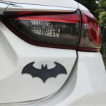 Bat Shape Shining Metal Car Free Sticker