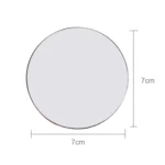 Skull Pattern Circular Shape Shining Metal Car Free Sticker - Image 3