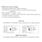 2 PCS CQS-425 100W 98dB Car Dome Tweeter Audio Loudspeaker Treble Speaker - Image 8