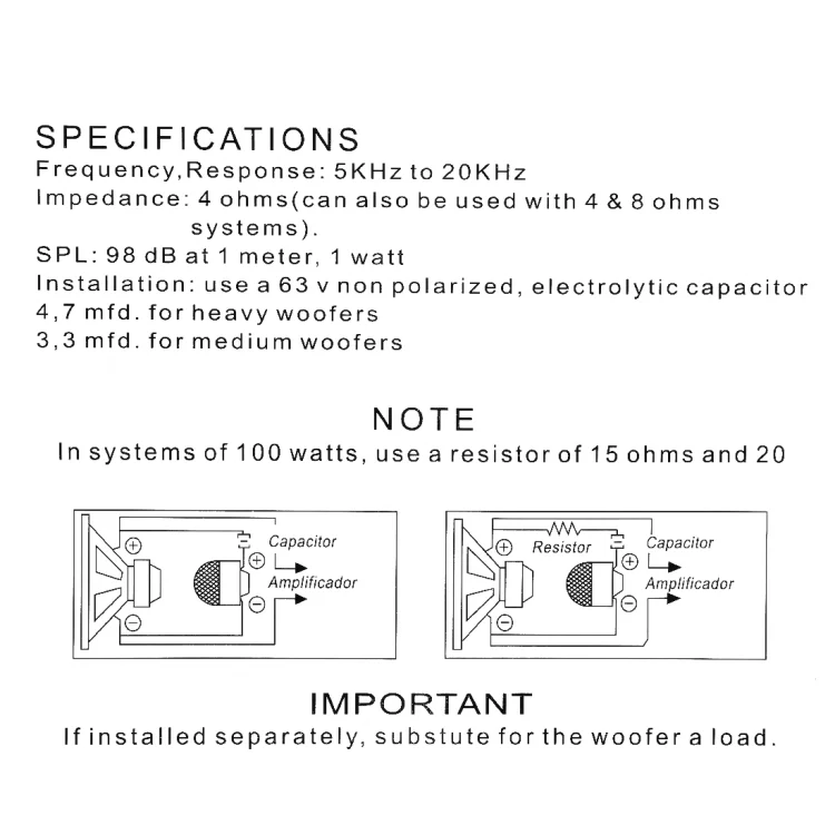 CMS6932_7.webp 2 PCS CQS-425 100W 98dB Car Dome Tweeter Audio Loudspeaker Treble Speaker - Image 8