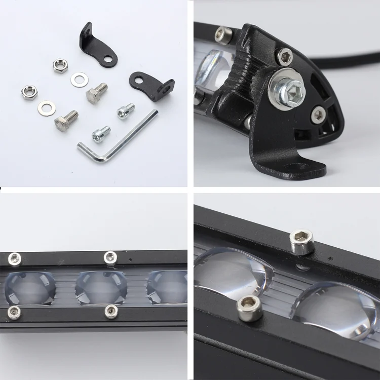 CMS6956_3.webp 2 PCS 8 inch 18W 6000K IP67 1800ML Car Boat Marine Work Lights Spotlight LED Bulbs, DC 9-30V - Image 4