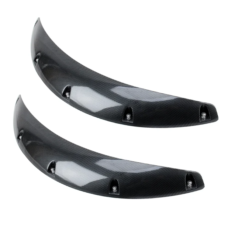 CMS7067B_1.webp 2 PCS 58cm Car Stickers Rubber Large Round Arc Strips Universal Fender Flares Wheel Eyebrow Decal Sticker Eyebrow Car-covers Black Striped Round Arc Strips - Image 2