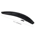 2 PCS 58cm Car Stickers Rubber Large Round Arc Strips Universal Fender Flares Wheel Eyebrow Decal Sticker Eyebrow Car-covers Black Striped Round Arc Strips - Image 3