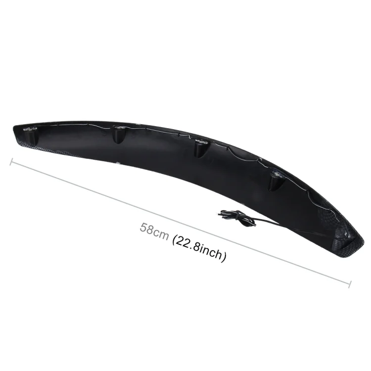 CMS7067B_2.webp 2 PCS 58cm Car Stickers Rubber Large Round Arc Strips Universal Fender Flares Wheel Eyebrow Decal Sticker Eyebrow Car-covers Black Striped Round Arc Strips - Image 3
