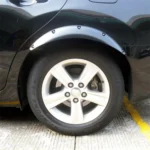 2 PCS 58cm Car Stickers Rubber Large Round Arc Strips Universal Fender Flares Wheel Eyebrow Decal Sticker Eyebrow Car-covers Black Striped Round Arc Strips - Image 9