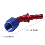 Pipe Joints 45 Degree Swivel Oil Fuel Fitting Adaptor Oil Cooler Hose Fitting Aluminum Alloy AN4 Fitting Car Auto Accessories - Image 2