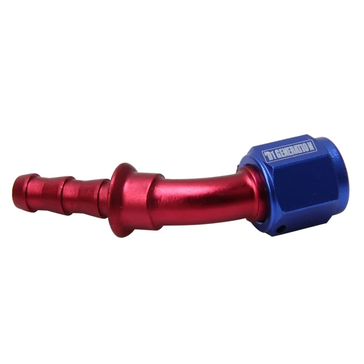 CMS7081_2.webp Pipe Joints 45 Degree Swivel Oil Fuel Fitting Adaptor Oil Cooler Hose Fitting Aluminum Alloy AN4 Fitting Car Auto Accessories - Image 3