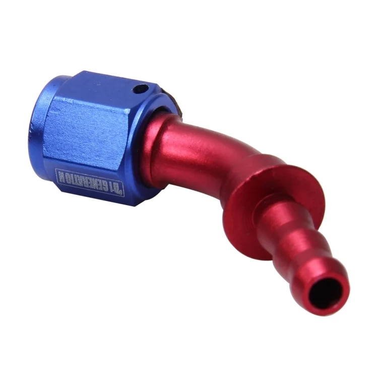 CMS7081_4.webp Pipe Joints 45 Degree Swivel Oil Fuel Fitting Adaptor Oil Cooler Hose Fitting Aluminum Alloy AN4 Fitting Car Auto Accessories - Image 5