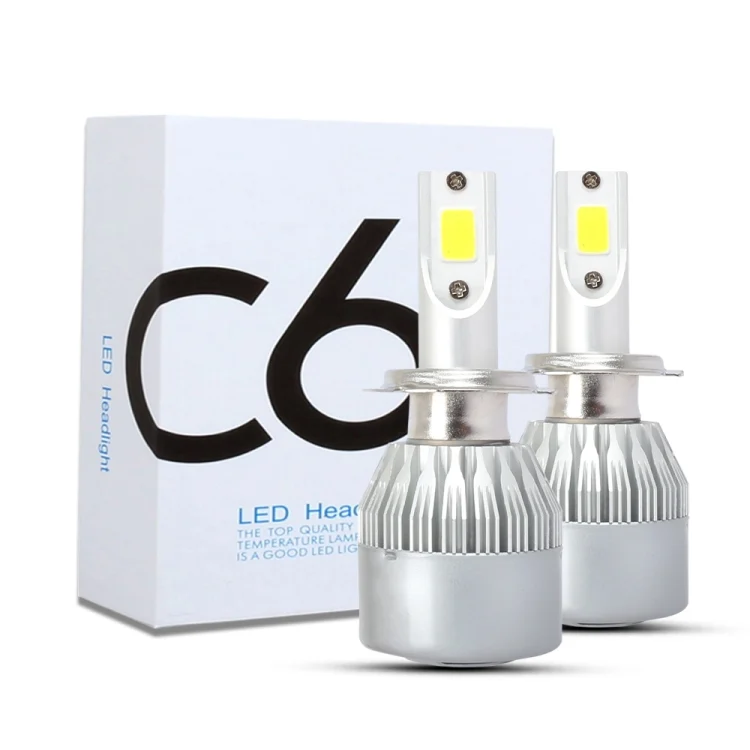CMS7106BB_3.webp 2 PCS H7 18W 1800 LM 8000K IP68 Casnbus Constant Current Car LED Headlight with 2 COB Lamps, DC 9-36V - Image 4