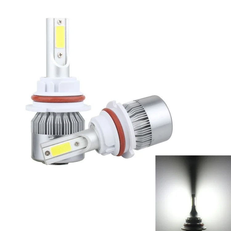 CMS7107WL.webp 2 PCS 9007 18W 1800 LM 6000K IP68 Casnbus Constant Current Car LED Headlight with 2 COB Lamps, DC 9-36V - Image 1