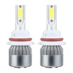 2 PCS 9007 18W 1800 LM 6000K IP68 Casnbus Constant Current Car LED Headlight with 2 COB Lamps, DC 9-36V - Image 2