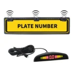 PZ300L Europe Car License Plate Frame Parking Sensors Reversing Radar with 3 Radar Detector - Image 2
