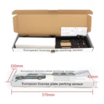 PZ300L Europe Car License Plate Frame Parking Sensors Reversing Radar with 3 Radar Detector - Image 7