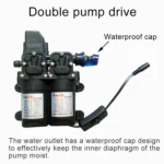 DC 12V Portable Double Pump High Pressure Outdoor Car Cigarette Lighter Washing Machine Vehicle Washing Tools - Image 3