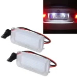 2 PCS License Plate Light with 18  SMD-3528 Lamps for Ford,2W 120LM,6000K, DC12V(White Light)