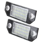 2 PCS License Plate Light with 24 SMD-3528 Lamps for Ford Focus,2W 120LM,6000K, DC12V(White Light) - Image 2