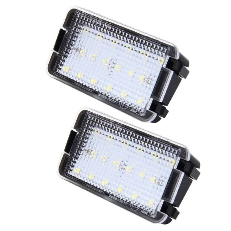 CMS7295_1.webp 2 PCS LED License Plate Light with 18  SMD-3528 Lamps for Seat,2W 120LM,6000K, DC12V(White Light) - Image 2