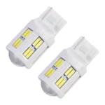 2 PCS T20 / 7440 3W DC 12V 6000K 200LM Car Auto Ceramics Turn Lights / Reversing Light 16LEDs SMD-7020 Lamps, with Projector Lens - Image 2
