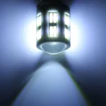 2 PCS T20 / 7440 3W DC 12V 6000K 200LM Car Auto Ceramics Turn Lights / Reversing Light 16LEDs SMD-7020 Lamps, with Projector Lens - Image 7
