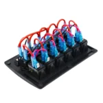 3Pin 6 Way Switches Combination Switch Panel with Light and Projector Lens for Car RV Marine Boat - Image 3