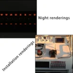 3Pin 8 Way Switches Combination Switch Panel with Light and Projector Lens for Car RV Marine Boat - Image 8