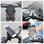 Motorcycle Handlebar Aluminum Alloy Phone Bracket, Suitable for 4-6 inch Device - Image 9