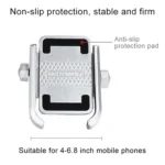 Motorcycle Rear View Mirror Aluminum Alloy Phone Bracket, Suitable for 4-6 inch Device - Image 3