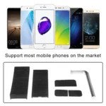 360 Degree Rotatable Aluminum Alloy Phone Bracket for Bicycle, Suitable for 50-100mm Device - Image 8