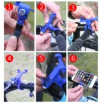 360 Degree Rotatable Aluminum Alloy Phone Bracket for Bicycle, Suitable for 50-100mm Device - Image 10