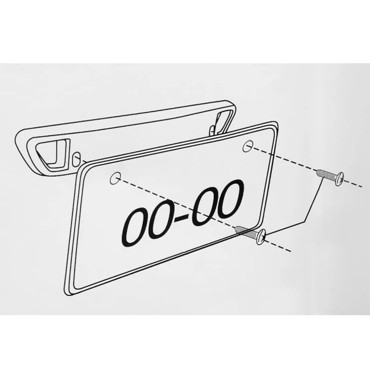 CMS7471_6.webp Universal Car License Holder Number Plate Frame Full Carbon Fiber License Plate Holder - Image 7