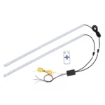 2 PCS 60cm DC12V 19W Ultra-thin Car Colorful Turn Lights / Running Lights SMD-5050 LED Bulbs - Image 2