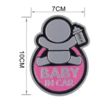 Baby in Car Happy Drinking Milk Infant Adoreable Style Car Free Sticker - Image 2