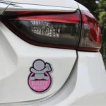 Baby in Car Happy Drinking Milk Infant Adoreable Style Car Free Sticker - Image 5