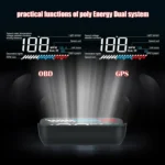 M7 3.5 inch Universal Car OBD2 + GPS HUD Vehicle-mounted Head Up Display Fuel Consumption - Image 5