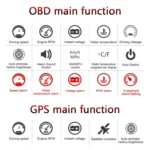 M7 3.5 inch Universal Car OBD2 + GPS HUD Vehicle-mounted Head Up Display Fuel Consumption - Image 7