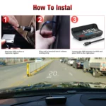 M7 3.5 inch Universal Car OBD2 + GPS HUD Vehicle-mounted Head Up Display Fuel Consumption - Image 9