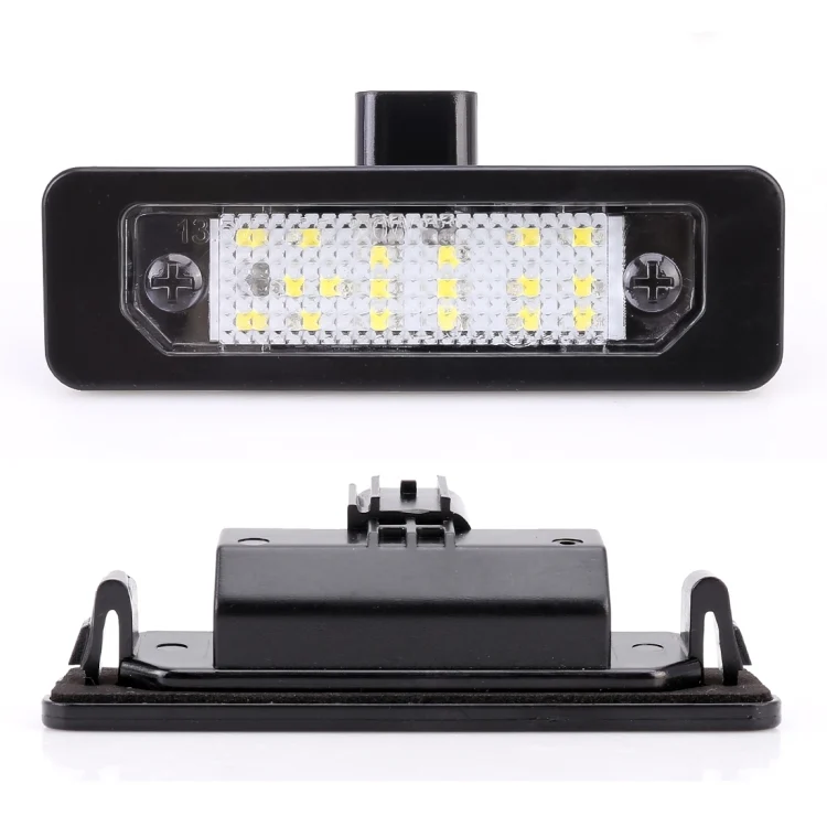 CMS7555_2.webp 2 PCS DC 12V 3W 150LM 6000K LED License Plate Light 18LEDs SMD-3528 Bulbs Lamps for Ford Mustang 2010-2014 - Image 3