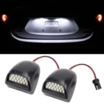 2 PCS DC 12V 3W 150LM 6000K LED License Plate Light 18LEDs SMD-4014 Bulbs Lamps for Chevrolet