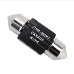 2 PCS 31mm DC12V / 1.2W / 6000K / 80LM 28LEDs SMD-3014 Car License Plate Light / Dome Light, with Decoder - Image 3