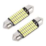 2 PCS 36mm DC12V / 1.5W / 6000K / 100LM 27LEDs SMD-3014 Car License Plate Light / Dome Light - Image 2