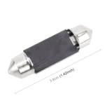 2 PCS 36mm DC12V / 1.5W / 6000K / 100LM 27LEDs SMD-3014 Car License Plate Light / Dome Light - Image 3